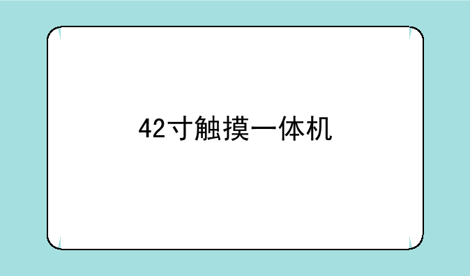 42寸触摸一体机