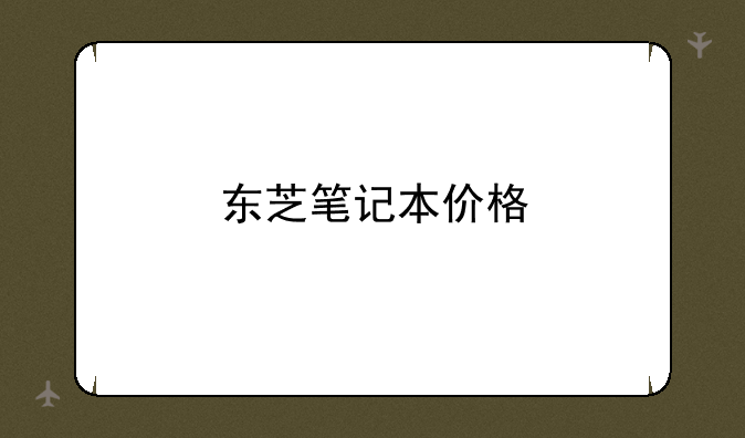 东芝笔记本价格