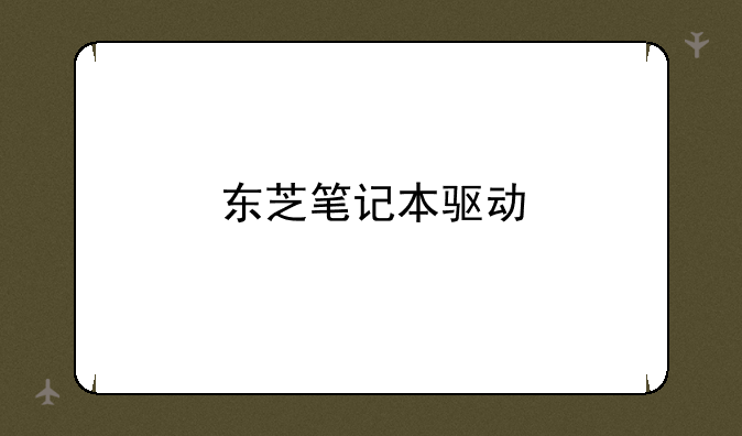 东芝笔记本驱动