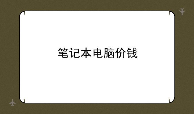 笔记本电脑价钱