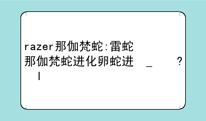 razer那伽梵蛇:雷蛇那伽梵蛇进化版拆解