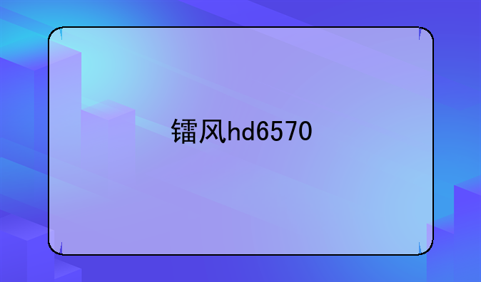 镭风hd6570
