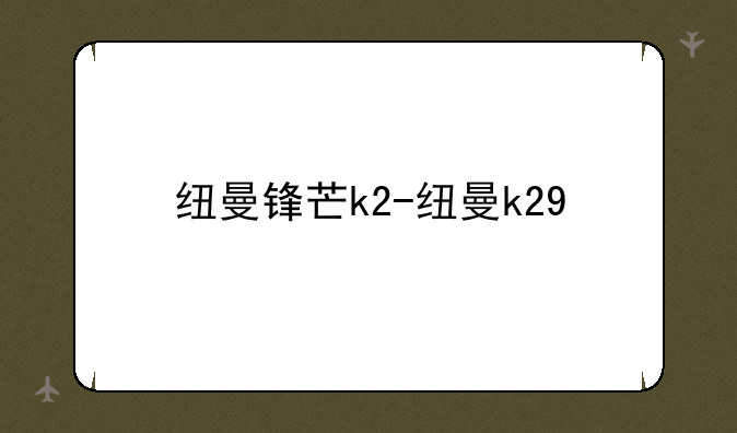 纽曼锋芒k2-纽曼k29