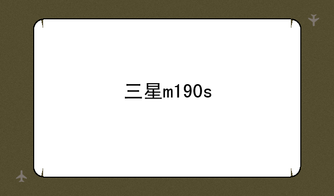 三星m190s