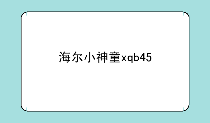 海尔小神童xqb45
