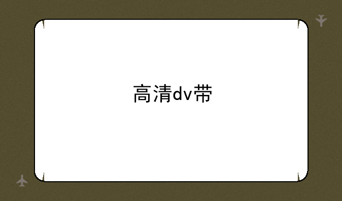 高清dv带