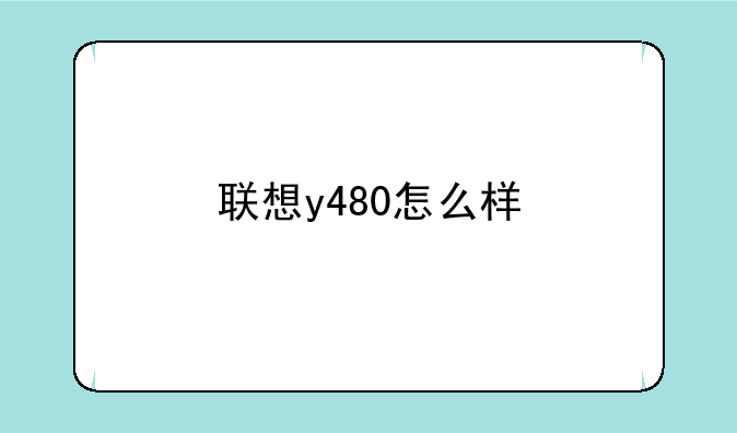 联想y480怎么样