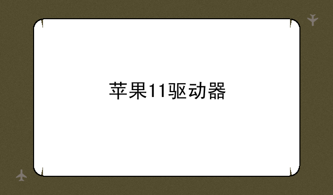 苹果11驱动器