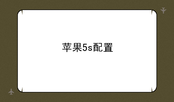 苹果5s配置