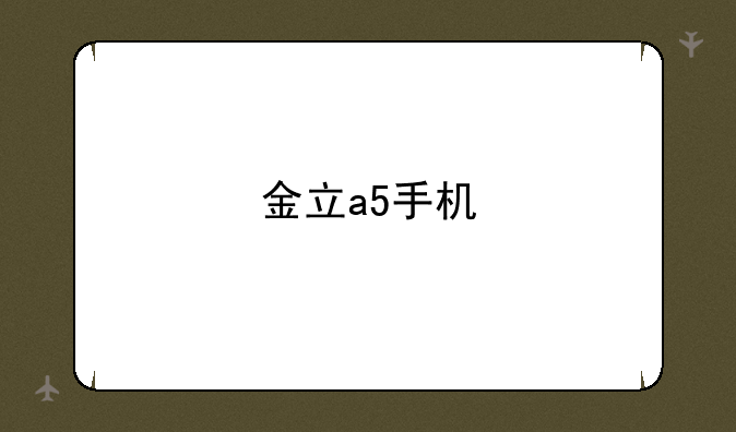金立a5手机