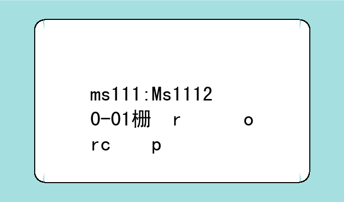 ms111:Ms11120-01标准对照表