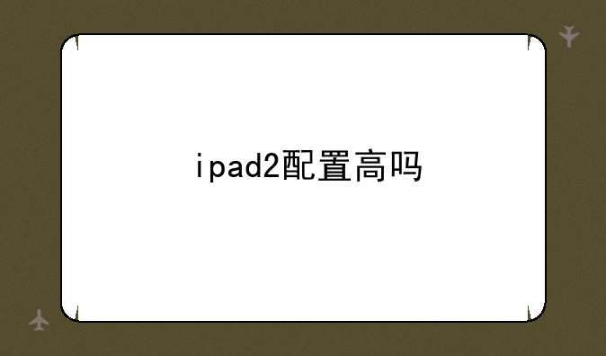 ipad2配置高吗