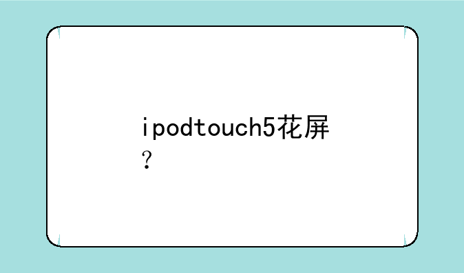 ipodtouch5花屏？