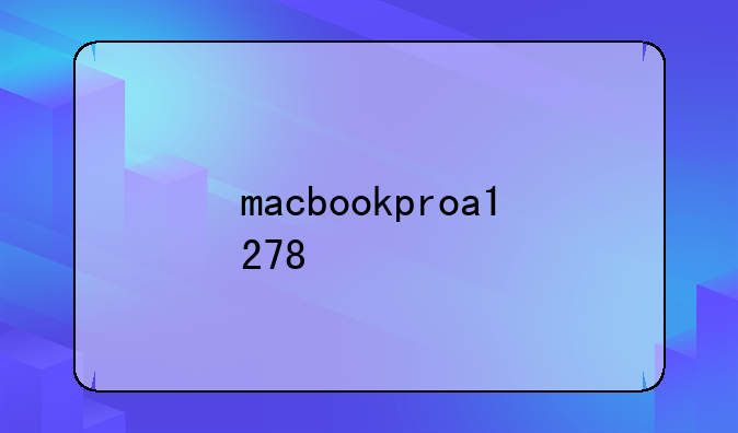 macbookproa1278