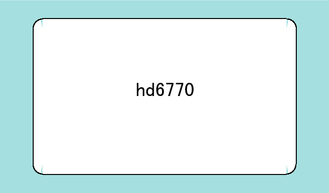hd6770